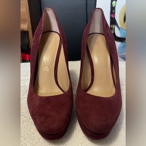 MICHAEL Michael Kors Burgundy Suede Pumps